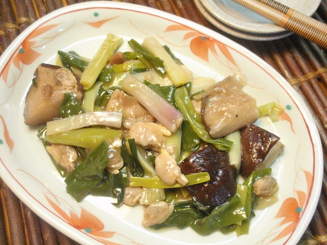 あさつきのスープ煮
