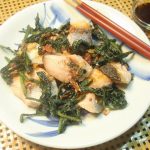 あざみと鮭の油炒め