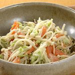 えのきだけとサーモンのずんだ和え