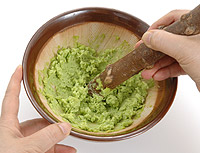 えのきだけとサーモンのずんだ和え