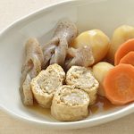 えのきだけの信田巻きと根菜の煮もの