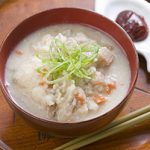 おからの根菜汁コチュジャン添え