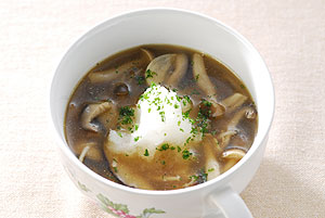おろし大根ときのこのスープ
