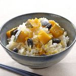 かぼちゃと大豆の炊き込みごはん