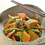 かぼちゃ・にんじん・まいたけの揚げ煮