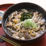 きのことごぼうのそば