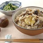 きのこと栗の炊き込みごはん