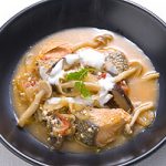 きのこと鮭のヨーグルトシチュー