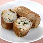 くるみ入りにらごはんの豚肉巻き