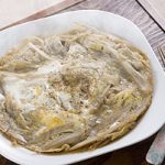 ごぼうと鶏ササミ肉の柳川風