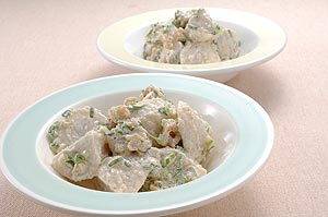 さといもとあさつきの明太マヨネーズサラダ