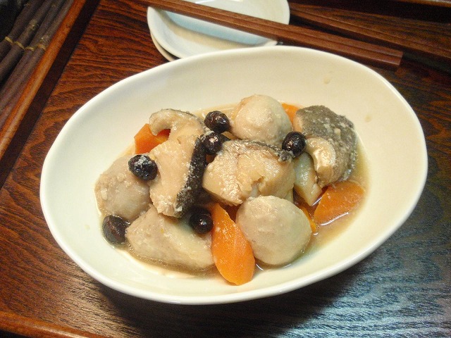さといもとタラの塩麹煮