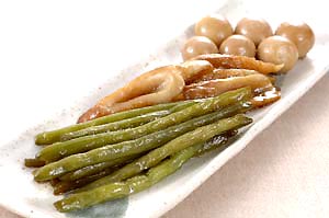 さやいんげんとちくわの煮含め