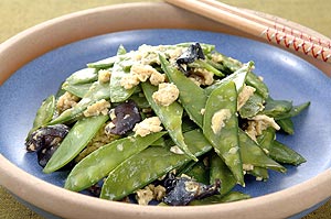 さやえんどうの卵そぼろ煮