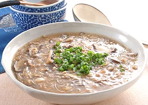 しいたけと春雨のスープ