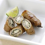 しいたけと青じその豚肉巻き