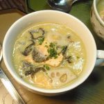 しょうがと鮭のコーンスープ