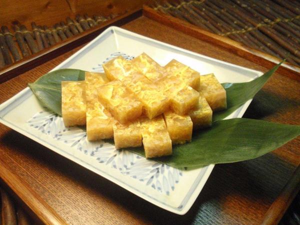 しょう油麹の寒天寄せ