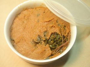 すべりひゆの味噌漬け