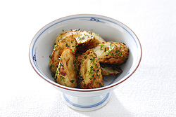 ちくわとチーズの青海苔炒め