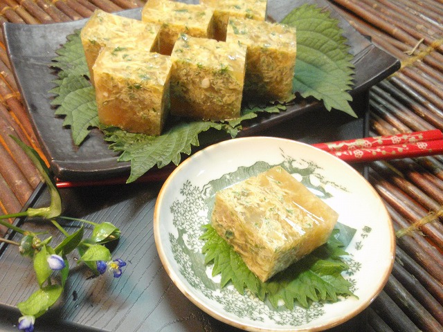 つゆくさの寒天寄せ