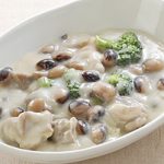 とら豆と鶏肉のクリーム煮込み