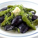 なすとししとうがらしの揚げ浸し