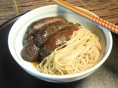 なすとそうめんの煮物（なすそうめん）