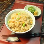にんじんとジャコのしょう油ごはん
