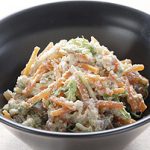 にんじん・水菜・こんにゃくの白和え