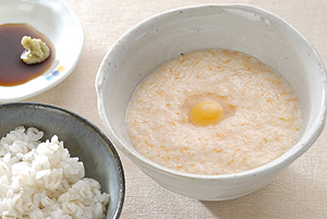 にんじん麦トロごはん
