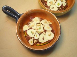 にんにくと牛肉のホイル焼き