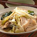 ねぎと麩の炊き合わせ