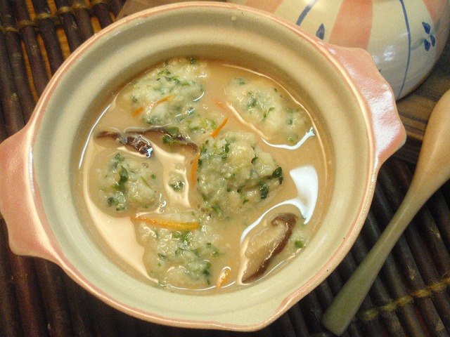 はこべとやまいものだんご汁
