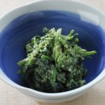 ほうれん草の粉茶白和え
