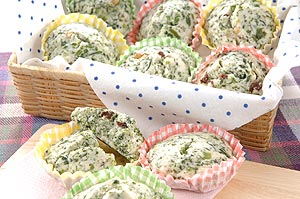 ほうれん草の蒸しパン