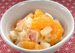 みかんとりんごのおろし和え