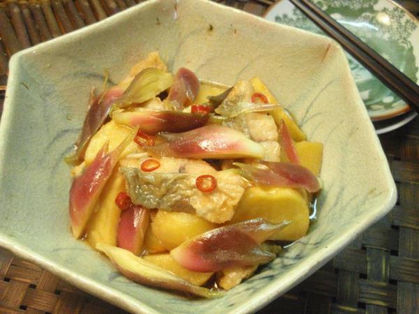 みょうが・アジ・じゃがいもの南蛮漬け