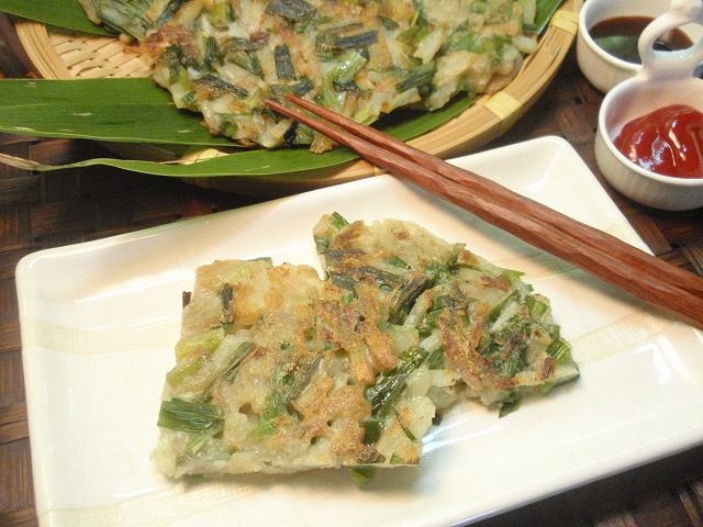 やぶかんぞうとじゃがいものお焼き