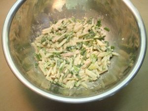 やぶかんぞうとじゃがいものお焼き