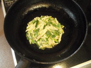 やぶかんぞうとじゃがいものお焼き