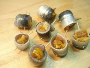 ゆず巻きサンマのチーズ焼き