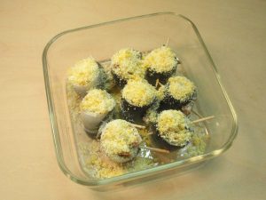 ゆず巻きサンマのチーズ焼き