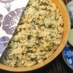 よもぎと大豆の炊き込みごはん