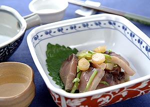 らっきょうのカツオ和え