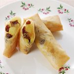りんごとさつまいもの春巻き揚げ
