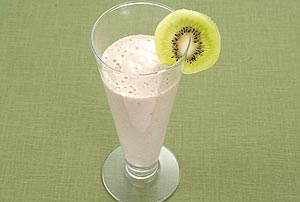りんごとキウイフルーツの豆乳ジュース