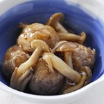 れんこんボールとしめじのさっと煮