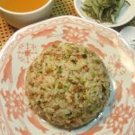 わさびと豚ひき肉のチャーハン