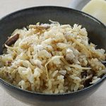 アジとしょうがの緑茶炊き込みご飯
